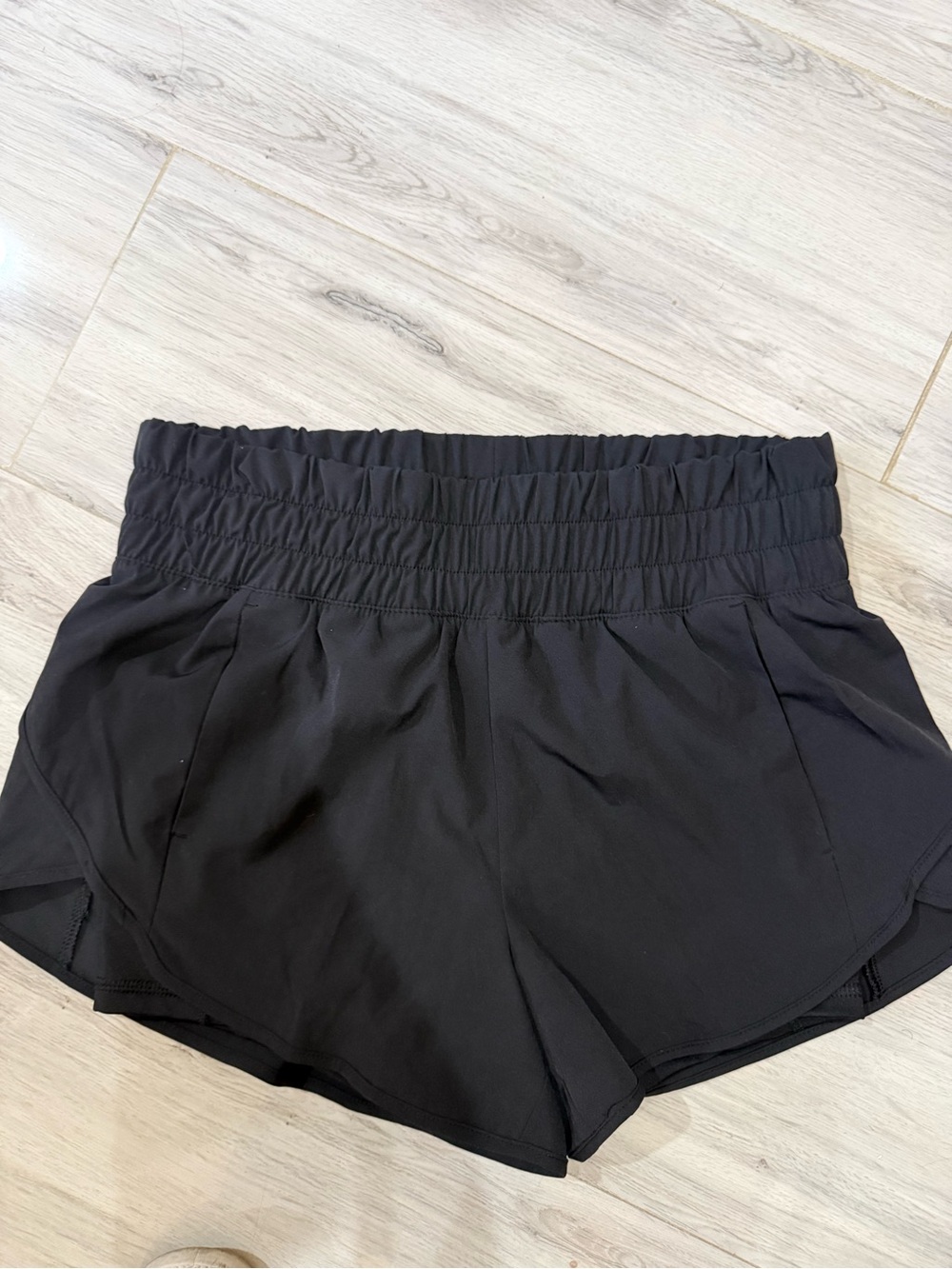 Avia Black Women's Elastic Waist Athletic Shorts